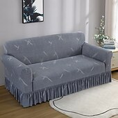 baratos Cobertura de Sofa-1 peça capa de sofá elástica com saia capa de sofá impressa protetor de móveis para quarto sala de estar decoração de casa