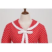 levne Šaty-Retro 50. léta Rockabilly Šaty Houpací šaty Maškarní kostým Dámské Karneval Plesová maškaráda Denní nošení loučení se svobodou nevěsty Dospělé Šaty Šaty pro návrat domů