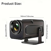 Недорогие Проекторы-Интеллектуальный проектор 1080p Vision 1080p HD 400 яркость ANSI для Android 11.0 два диапазона Wi-Fi поворот на 180 градусов для домашнего кинотеатра и использования на открытом воздухе