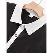 economico Set di camicie basic da uomo-Per uomo Camicia a cialda 2 pezzi Completo di camicia Set estivo Set abbinati Maglietta informale Liscio Da mare Giornaliero Nero Bianco Rosso Verde Manica corta Colletto Estate Abbigliamento