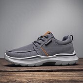 cheap Men&#039;s Sneakers-Men&#039;s Beige Sports Sneakers with Cushioned Sole and Breathable Fabric – Classic Casual Walking Shoes for Outdoor and Daily Wear