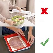 Недорогие Кухонная утварь и гаджеты-многоразовый лоток для хранения продуктов, лоток для хранения продуктов, штабелируемые лотки для хранения продуктов, экологически чистые штабелируемые лотки для хранения продуктов с эластичной крышкой