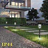 זול אורות נתיבים ופנסים-5 יחידות חיצוני שמש צינור קטן מנורת חצר שביל גן גדר דשא דשא חתונה פסטיבל אווירה מנורה דקורטיבית