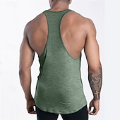 preiswerte Fitness Tank-Tops-Herren Tank Top Weste Unterhemd Ärmelloses Shirt Ärmellos U-Ausschnitt Sommer Einfach Mode Designer Basic Urlaub Straße Ausgehen Schwarz Rosa Marineblau Top T-Shirt für Herren