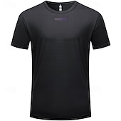 tanie Męskie koszulki-Męskie Damskie Koszulka rowerowa Litery i cyfry Krótki rękaw Rower Tee Tshirt Dżersej Top z 3 tylnymi kieszeniami Kolarstwo górskie Szybkie wysychanie Oddychający Sport Czarny Biały Zielony Odzież