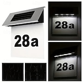 abordables Aplique de pared para exterior-Luz solar de acero inoxidable para señal de dirección – luz de pared exterior led para el hogar, el jardín, la calle y el patio | luz solar de noche impermeable 1 pieza