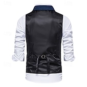 abordables Costumes pour hommes des années 1920-Classique Rétro Vintage Années 1920 Veste Gilet Gatsby le Magnifique Déguisement Homme Carnaval Mascarade Mariage Soirée robe demoiselle d honneur Adulte Gilet Printemps Automne