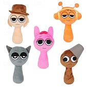 זול Party Supplies-קטיפה sprunki sprunky wenda וקטיפה אפורה קטיפה רכה ומהנה בובות צעצועים ממולאים למעריצים ולחברים יום הולדת