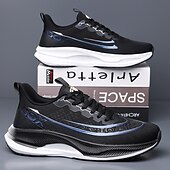 preiswerte Sneaker für Herren-weiß-blaue sportliche Lauf-Sneaker für Herren mit leichtem Design und gepolsterter Sohle – atmungsaktive Sportschuhe für einen aktiven Lebensstil und Fitness