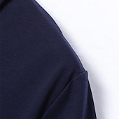 cheap Men&#039;s Classic Polo-Men&#039;s Golf Shirt Golf Polos Shirts Work Casual Lapel Short Sleeve Basic Modern Plain Buttons Front Pocket Summer Spring Regular Fit Black White Navy Blue Gray Golf Shirt