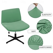 ieftine Futon Sofa Cover-Huse pentru scaun fără brațe, huse moale pentru scaun de birou, rezistente la zgârieturi de pisică