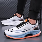 preiswerte Sneaker für Herren-weiß-blaue sportliche Lauf-Sneaker für Herren mit leichtem Design und gepolsterter Sohle – atmungsaktive Sportschuhe für einen aktiven Lebensstil und Fitness