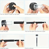 halpa Maisemavalot-10 kpl ulkona aurinkoenergian pieni putkipistoke valossa sisäpihan puutarha nurmikkopolku ystävänpäivän hääjuhlan tunnelma koristevalo