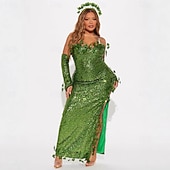 cheap Women's Costumes-Carnival Costume Dress Poison Ivy Sexy Costume Adults' Women's Halloween Carnival Mardi Gras Carnival Party Dress Up