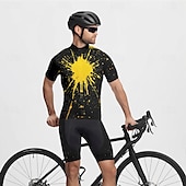 levne Pánské oděvní soupravy-Pánské Cyklodres a kraťasy Krátký rukáv Horská cyklistika Silniční cyklistika Žlutá Modrá Zelená Graffiti Jezdit na kole Spandex Sportovní Graffiti Oblečení