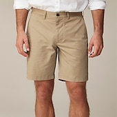 baratos shorts de trabalho-Homens Calção Shorts Chino Bermudas Shorts de trabalho Bolsos Perna reta Tecido Conforto Pavio Humido Comprimento do joelho Ao ar livre O negócio Diário Moda Roupa de rua Branco Azul Marinha