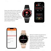 お買い得  スマートウォッチ-696 JSWatchCT5mini スマートウォッチ 1.3 インチ スマート·ウォッチ ブルートゥース 歩数計 着信通知 睡眠サイクル計測器 と互換性があります Android iOS 女性 男性 防水 メディアコントロール メッセージ受信通知 IP68 40mmの時計ケース