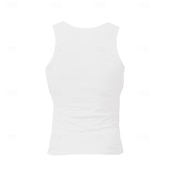 cheap Tank Tops-Men&#039;s Tank Top Vest Undershirt Sleeveless Shirt Sleeveless Crewneck Summer Solid Color Plain Fashion Classic Comfortable Street Casual Sports Black White Red Top Tee for Men
