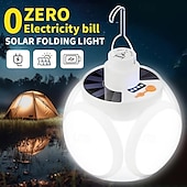 お買い得  キャンプ用ライトとランタン-屋外用ソーラー球形ランプ1個、USB充電、キャンプ、屋台、釣り、緊急照明に最適