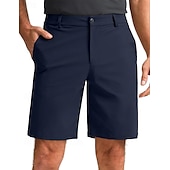 economico Pantaloni Corti da Cerimonia-Per uomo Pantaloncini Pantaloncini eleganti Pantaloncini estivi Pantaloncini da golf Tasche Gamba dritta Liscio Traspirante Asciugatura rapida Lunghezza del ginocchio Esterno Attività commerciale