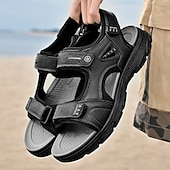 voordelige Casual sandalen-Bruine sportsandalen voor heren met verstelbare klittenbandsluitingen, ademend ontwerp en duurzame zool voor buiten, wandelen en casual zomerkleding
