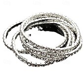abordables Brazaletes-Pulsera de diamantes de imitación de lujo con capas, bendecida y afortunada, joyería de plata para regalo de boda, fiesta de graduación