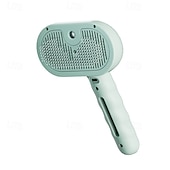 abordables Fournitures pour fêtes-brosse pour chien, brosse à eau 3 en 1 pour chien avec réservoir d&#039;eau et bouton de déverrouillage, brosse à vapeur pour chien pour éliminer les poils emmêlés, brosse à eau brumisée pour chiens et