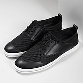 cheap Men&#039;s Sneakers-Men&#039;s Lightweight Breathable Mesh Lace-Up Sneakers – Casual Walking Shoes with Airy Design for Summer, Travel &amp; Everyday Comfort