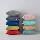 billige Trender innen puter-Dekorative Kasteputer Deksel Ensfarget 1PC Bomull Myk Kvadratisk Sofa Pute Sak Puteputer Soverom Stue Sofa Stol