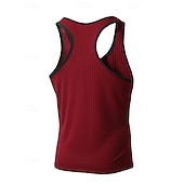  Herren Tank Top Weste Unterhemd Ärmelloses Shirt Ärmellos Rundhalsausschnitt Sommer Farbblock Grubenstreifen Mode Designer Basic Schnelltrocknend Urlaub Straße Ausgehen Schwarz Weiß Wein Top T-Shirt