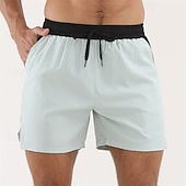 baratos shorts ativos masculinos-Homens calções atléticos Shorts de moletom Shorts de Corrida Shorts de Academia Bolsos Com Cordão Cintura elástica Tecido Conforto Curto Esportes Diário Para Noite Moda Casual Verde Claro Vermelho