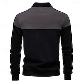 economico Felpe e Sweatshirt Elite da Uomo-Per uomo Felpa Polo Giallo Verde militare Rosso Blu Verde Bavero Blocco di colori Casuale Quotidiano Sportivo Casual Primavera &amp; Autunno Abbigliamento Felpe con cappuccio Felpe Manica Lunga