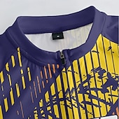 economico Set di abbigliamento da uomo-Per uomo Maglia con pantaloncini da ciclismo Manica corta Ciclismo da montagna Cicismo su strada Blu marino Bicicletta Elastene Gli sport Lettere &amp; Numeri Abbigliamento