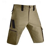 economico All&amp;#39;aperto-Per uomo Pantaloncini tattici Pantaloncini modello cargo Pantaloncini Bermuda Maglia da escursione Vita elastica Multi tasca Gamba dritta Color Block Impermeabile Indossabile Lunghezza del ginocchio