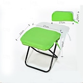 abordables Mobilier de camping-1pc tabouret pliable tabouret pliable avec sac de rangement - siège de camping portable et organisateur