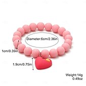 voordelige Feest benodigdheden-5 stuks schattige zonnebloem, regenboog bedel kralen eenhoorn zonnebloem regenboog armbanden set
