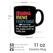 baratos Canecas &amp; Chávenas-caneca de café preta retrô vintage caneca de cerâmica com design gráfico 12oz/330ml presente perfeito para amigos dia das mães casamento