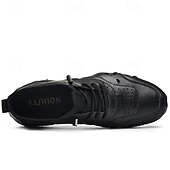 baratos Ténis para Homem-tênis esportivo masculino branco de couro sintético com design perfurado, leve e confortável, ideal para atividades casuais e ao ar livre