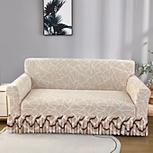 baratos Cobertura de Sofa-1 peça capa de sofá elástica com saia capa de sofá impressa protetor de móveis para quarto sala de estar decoração de casa