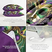 abordables 100% Coton-housses de couette carnaval le design vibrant et festif ajoute de la couleur et de l&#039;énergie à votre chambre tissu doux et confortable pour une nuit de sommeil douillette