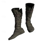 cheap Medieval-Vintage Medieval Renaissance Flat Jazz Boots Ren Faire Pirate Viking Ranger Archery Men&#039;s Women&#039;s Unisex Halloween Carnival Party Casual Daily LARP Adults&#039; Shoes All Seasons