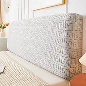 billiga Sängkläder Tillbehör-Stretch sänggavelöverdrag slipcover enfärgad dammskyddande sänggavel skydd överdrag