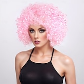 economico Parrucche trendy sintetiche-Parrucche sintetiche Yaki liscia Con frangia A macchina Parrucca Corto Oro chiaro Violetto Marrone chiaro Marrone scuro A1 Capelli sintetici Per uomo Biondo