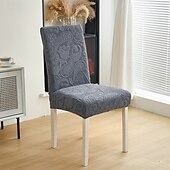 abordables Cubierta de sillón y silla sin brazo-Fundas para sillas de comedor de forro polar: elásticas y extraíbles &amp;lavable