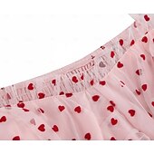 economico Vestiti-Anni 1950 Retrò Vintage Lunghezza al ginocchio Vestito Abito da tè Abito Swing Cuore Aderente &amp; Svasato Altalena a dondolo Costume Per donna Natale Carnevale Capodanno Ritorno a casa Casual