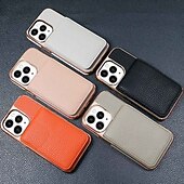 economico Cover per iPhone-telefono Custodia Per iPhone 16 15 14 Pro Max Plus 13 Pro Max Copertura Posteriore con Supporto Magnetico con Cordino Retrò Placcatura Pelle PU