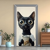 billige Dørdeksler-Morsomme Dyre Dørdekorasjoner Dørdeksler Syng Hval Dørteppe Dørgardin Dekorasjon Bakgrunn Innendørs/Utendørs Dørbanner Forsidegård