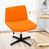 ieftine Futon Sofa Cover-Huse pentru scaun fără brațe, huse moale pentru scaun de birou, rezistente la zgârieturi de pisică