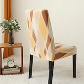 cheap Dining Chair Cover-Arrival Super Fit Stretch Removable Washable Short Dining Chair Protector Cover Seat Slipcover for Hotel Dining Room Ceremony Banquet Wedding Party
