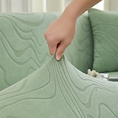 abordables Funda de sofá-Funda de sofá de tela jacquard elástica, funda de sofá elástica, funda de sofá seccional en forma de L, funda de esquina para sala de estar, 1/2/3/4 asientos